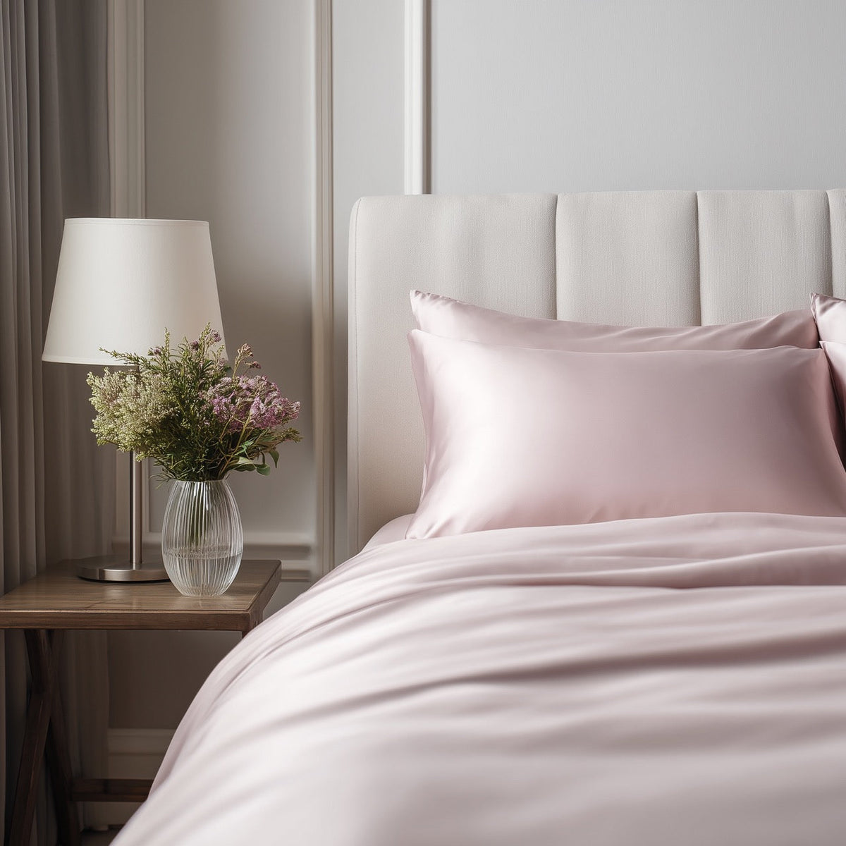 Roze Bamboe Dekbedovertrek