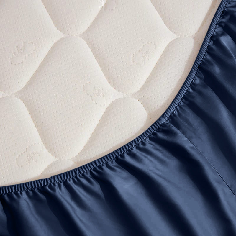 Marineblauw bamboe laken