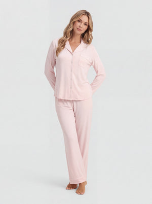 Lyserød Bambus Pyjamas