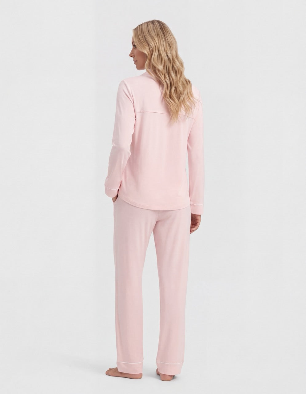 Roze bamboe pyjama